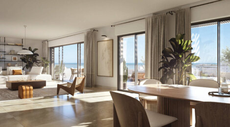 Programme immobilier neuf Sole Mare - Villeneuve-Loubet  à pied de la Plage de la Batterie (06270) - Référence : 14356