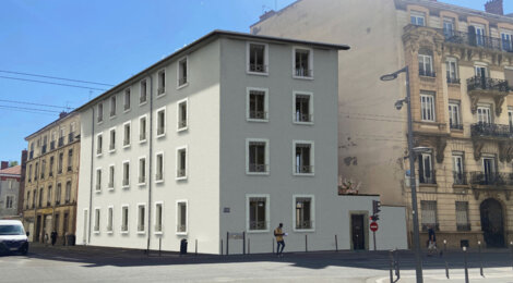 Programme immobilier neuf RESIDENCE CARMIN VEFA - SURELEVATION - TRAVAUX EN COURS (***ACTABLE) - Villeurbanne : 3 appartements neufs T3 à 15 min du métro A Gratte-Ciel (69100) - Référence : 9489