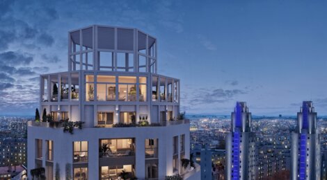 Programme immobilier neuf Vues Ciel - Villeurbanne : appartements et maisons neuves du studio au 5 pièces à 3 min du métro A (69100) - Référence : 15374