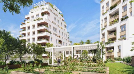 Programme immobilier neuf Vues Ciel - Villeurbanne : appartements et maisons neuves du studio au 5 pièces à 3 min du métro A (69100) - Référence : 15374
