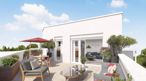 Programme immobilier neuf Les Allées Perroncel - Villeurbanne : Appartements studio–T5 avec balcons, loggias et proximité Campus LyonTech-La Doua (69100) - Référence : 17208