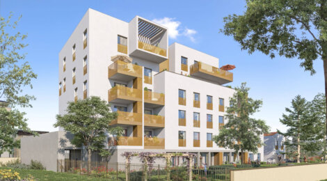 Programme immobilier neuf Park Lane - Villeurbanne : Appartements T2–T5 avec terrasses, parking sécurisé et proximité Parc Nathalie Gauthier (69100) - Référence : 14746