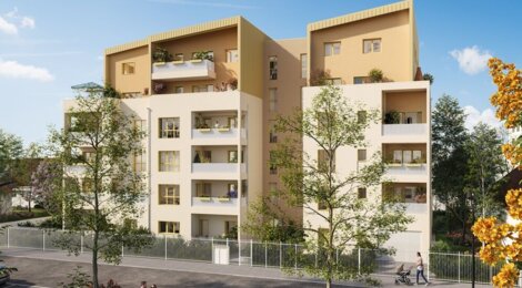 Programme immobilier neuf L'INTIMISTE - Villeurbanne quartier Flachet proche du métro A (69100) - Référence : 18277