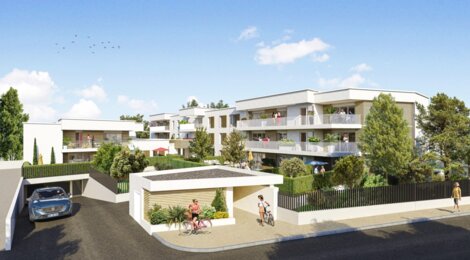 Programme immobilier neuf Les Boiseries du Parc - Vitrolles : appartements neufs T2–T4 à 15 min des plages du Jai (13127) - Référence : 14425