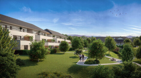 Programme immobilier neuf L'Uni'vert - Viuz-la-Chiésaz : Appartements T2–T4 avec balcons, terrasses et garages à 400 m du cœur de village (74540) - Référence : 5634