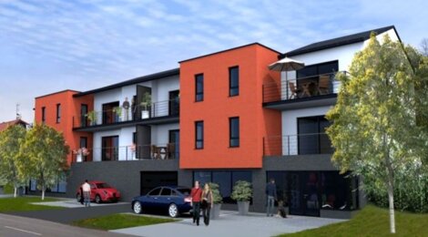 Programme immobilier neuf  - Volmerange-les-Mines : 12 appartements T2–T4 personnalisables dans un immeuble à taille humaine (57330) - Référence : 40
