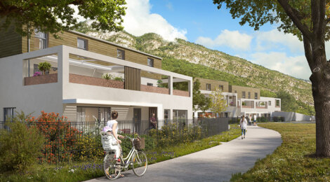 Programme immobilier neuf HORATIO B - Voreppe : appartements neufs T2–T4 dans le quartier de l'Hoirie à 20 min de Grenoble (38340) - Référence : 15441