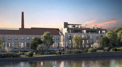 Programme immobilier neuf Quintessence - Wambrechies : Appartements T2–T4 avec rooftop, co-working et bibliothèque au bord de la Deûle (59118) - Référence : 14419