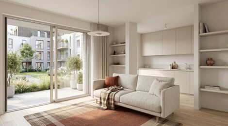 Programme immobilier neuf Quintessence - Wambrechies : Appartements T2–T4 avec rooftop, co-working et bibliothèque au bord de la Deûle (59118) - Référence : 14419