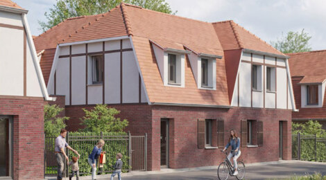 Programme immobilier neuf BELLA VILLA - Wasquehal maisons 4 et 5 pièces à 17 minutes de Lille (59290) - Référence : 17716