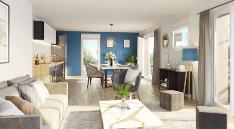 Programme immobilier neuf Le Carre St Clement - Wasquehal : maisons neuves de 4 et 5 pièces en quartier résidentiel (59290) - Référence : 15075