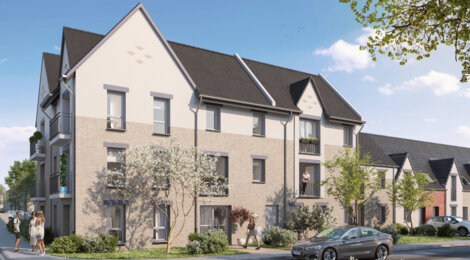 Programme immobilier neuf Le Carre St Clement - Wasquehal : maisons neuves de 4 et 5 pièces en quartier résidentiel (59290) - Référence : 15075