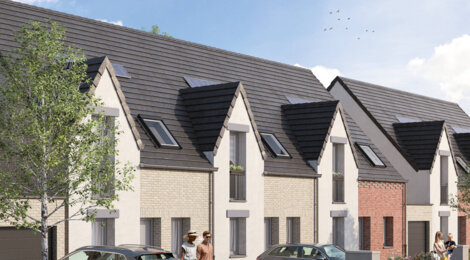 Programme immobilier neuf Le Carre St Clement - Wasquehal : maisons neuves de 4 et 5 pièces en quartier résidentiel (59290) - Référence : 15075