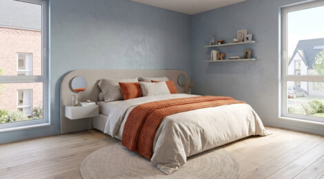 Programme immobilier neuf Le Carre St Clement - Wasquehal : maisons neuves de 4 et 5 pièces en quartier résidentiel (59290) - Référence : 15075