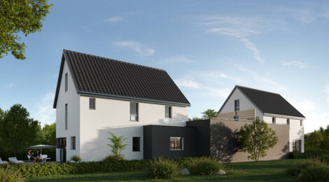 Programme immobilier neuf Les Duos D’Azur - Wiwersheim secteur pavillonnaire (67370) - Référence : 6897