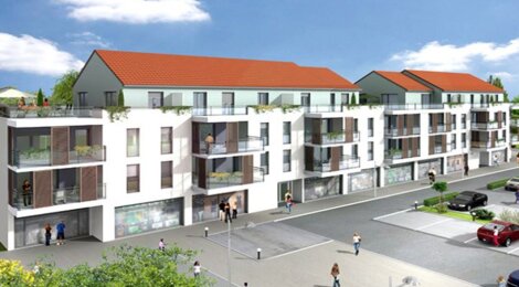 Programme immobilier neuf  - Yutz : Appartements T2–T5 avec terrasses, balcons et parking sécurisé (57110) - Référence : 16