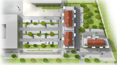 Programme immobilier neuf  - Yutz : Appartements T2–T5 avec terrasses, balcons et parking sécurisé (57110) - Référence : 16