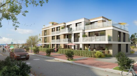 Programme immobilier neuf LES TERRASSES DE LA DUNE - Zuydcoote : appartements neufs face à la plage, vues sur mer et confort moderne (59123) - Référence : 15677