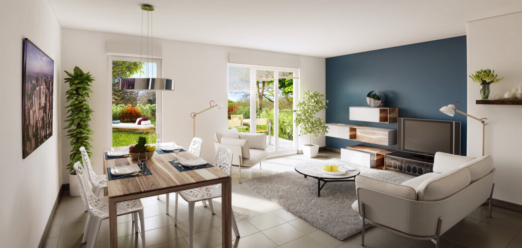 Programme immobilier neuf PLURIELLES - La Biolle : Logements T3–T5 avec ossature bois et jardins privatifs proche d’Aix-Les-Bains (73410) - Référence : 630