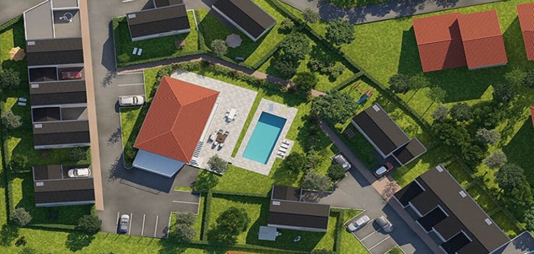 Programme immobilier neuf VILLAS DU PRÉ ROND - Montagny : Maisons T4–T5 jusqu’à 100 m² avec jardins privatifs et stationnement aérien proche du centre-ville (69700) - Référence : 841