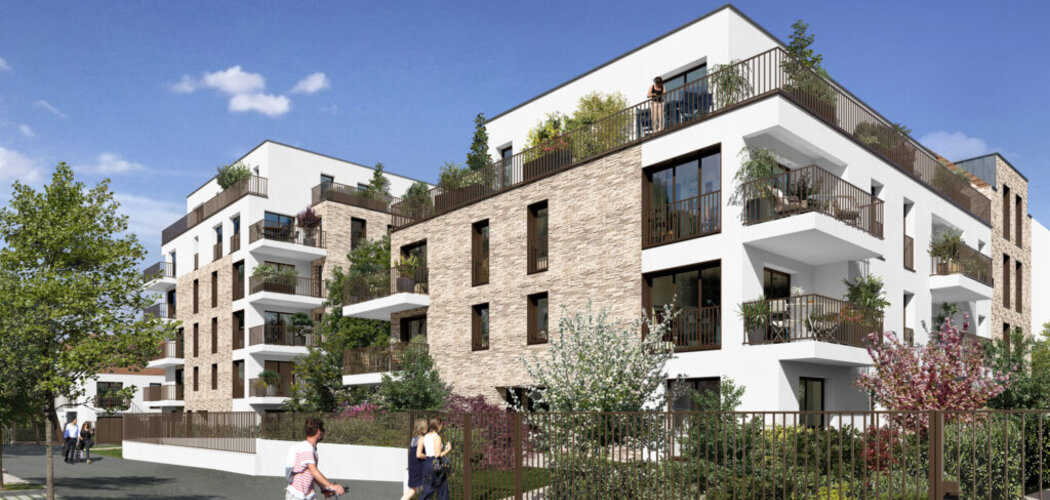 Programme immobilier neuf Les Allées de la Chesnaie - Achères : appartements neufs T2–T5 proche du centre-ville et des RER A et Transilien L (78260) - Référence : 15788