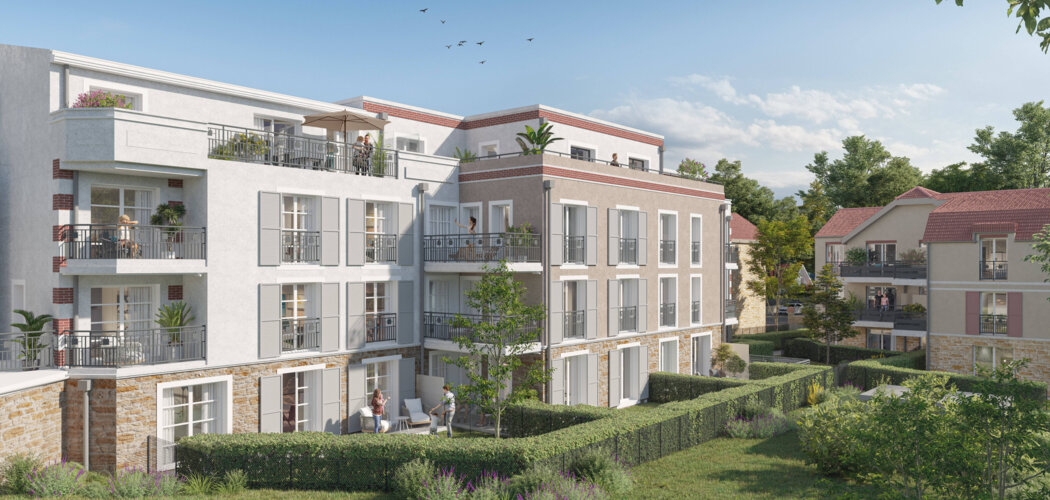 Programme immobilier neuf Les jardins de Gaia - Achères centre-ville à 4 min de l’Hôtel de Ville (78260) - Référence : 17040