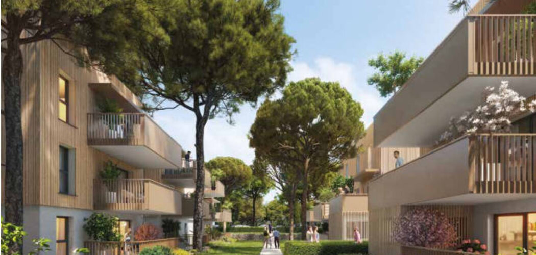 Programme immobilier neuf PARCS DES CEDRES - Agde : Appartements studio–T3 avec balcons boisés, parc végétalisé et proximité centre-ville (34300) - Référence : 18309
