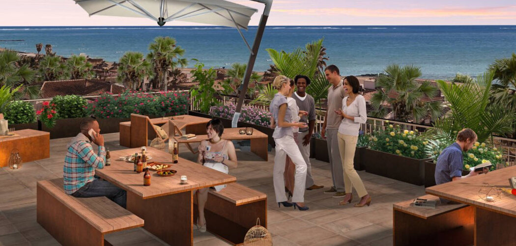 Programme immobilier neuf Baïa - CAP D'AGDE (34) - Agde : Appartements studio–T4 avec rooftop, piscine et climatisation dans le secteur Le Môle (34300) - Référence : 14216