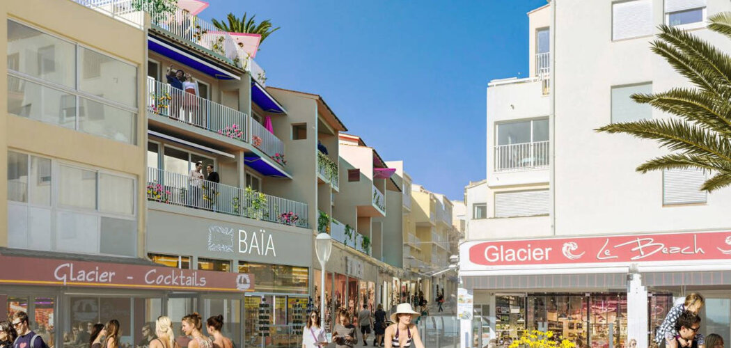 Programme immobilier neuf Baïa - CAP D'AGDE (34) - Agde : Appartements studio–T4 avec rooftop, piscine et climatisation dans le secteur Le Môle (34300) - Référence : 14216