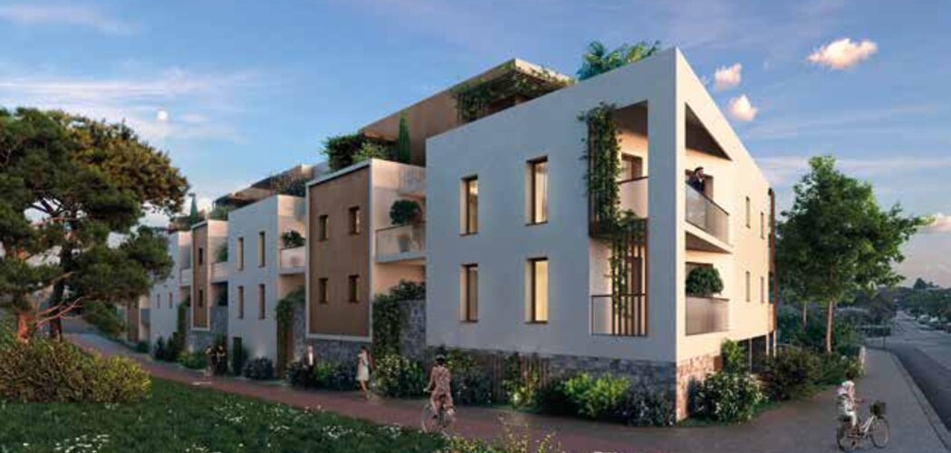 Programme immobilier neuf Natura - Agde, résidence neuve au pied des commerces et des bus 2 et 4 (34300) - Référence : 9101
