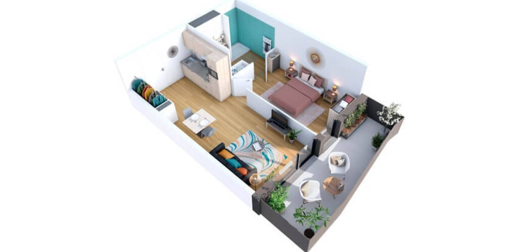 Programme immobilier neuf MIRABEL - Agde : Résidence seniors studio–T3 avec terrasses, services adaptés et proximité commerces (34300) - Référence : 6801