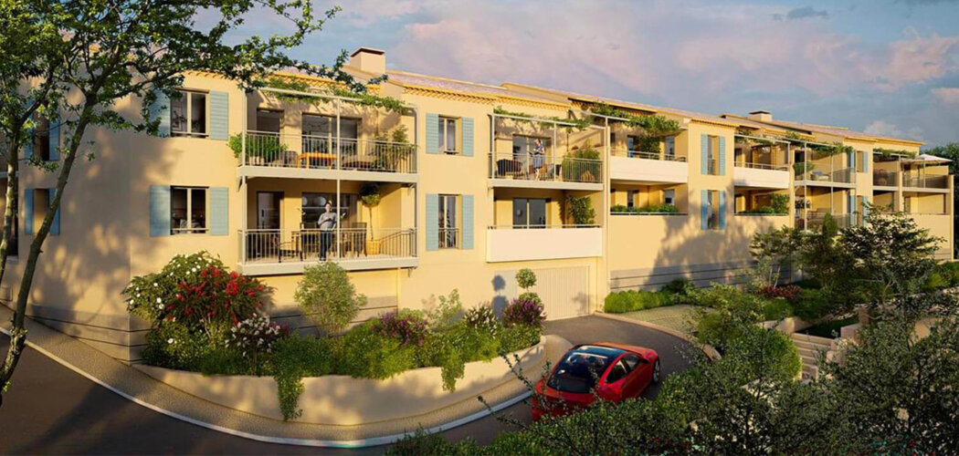 Programme immobilier neuf 16 LEVANT - Aix-en-Provence, appartements avec terrasse à Couteron-Puyricard (13090) - Référence : 17599