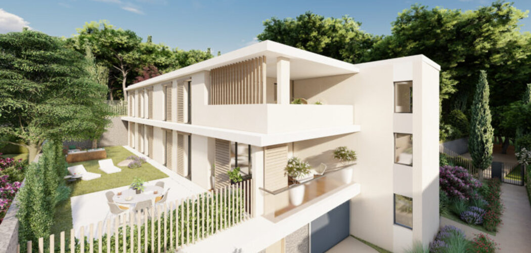 Programme immobilier neuf Campagne Giraud - Aix-en-Provence : appartements neufs dans un domaine arboré, à proximité du centre hospitalier Pays d’Aix (13090) - Référence : 17065