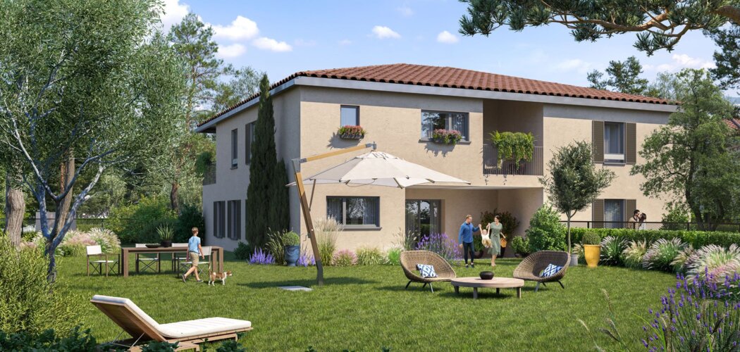 Programme immobilier neuf Les Bastides de Célony -  Aix-en-Provence : appartements neufs du 2 au 4 pièces en secteur Célony (13090) - Référence : 14411