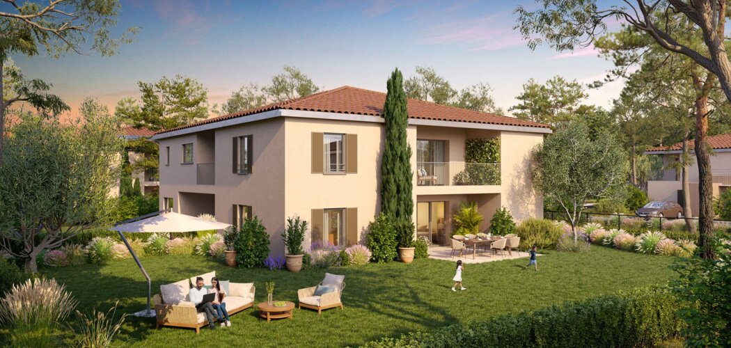 Programme immobilier neuf Les Bastides de Célony -  Aix-en-Provence : appartements neufs du 2 au 4 pièces en secteur Célony (13090) - Référence : 14411