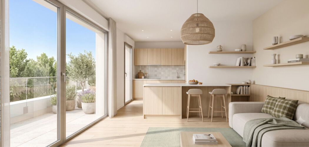 Programme immobilier neuf 102 Gambetta - Aix-en-Provence : appartements neufs du 2 au 5 pièces proche du cours Mirabeau (13090) - Référence : 16885