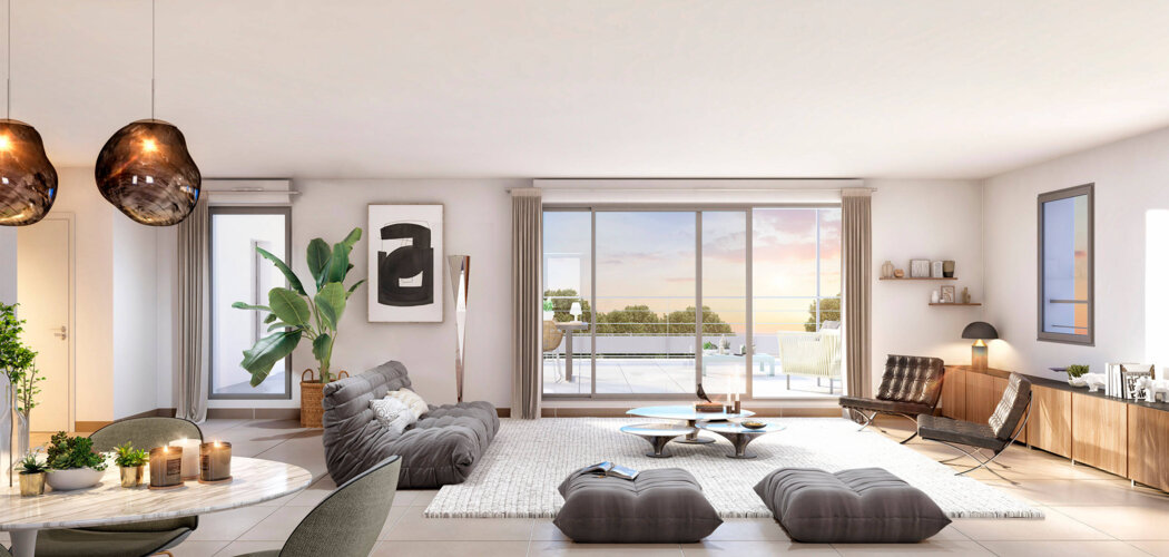 Programme immobilier neuf Domaine Saint Marc - Aix-en-Provence : Appartements T2–T5 avec balcons, jardins privatifs et proximité cours Mirabeau (13090) - Référence : 16922