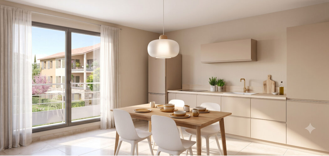 Programme immobilier neuf Domaine Saint Marc - Aix-en-Provence : Appartements T2–T5 avec balcons, jardins privatifs et proximité cours Mirabeau (13090) - Référence : 16922