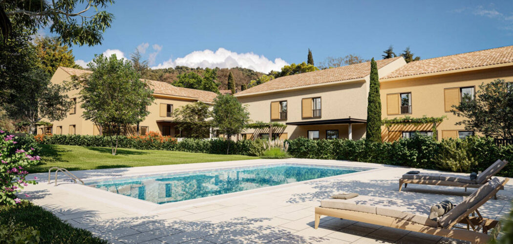 Programme immobilier neuf LE CLOS SAINT ALBERT - Aix-en-Provence : Maisons T3–T4 avec jardins, piscine et TVA réduite dans le quartier calme de Luynes (13090) - Référence : 14256