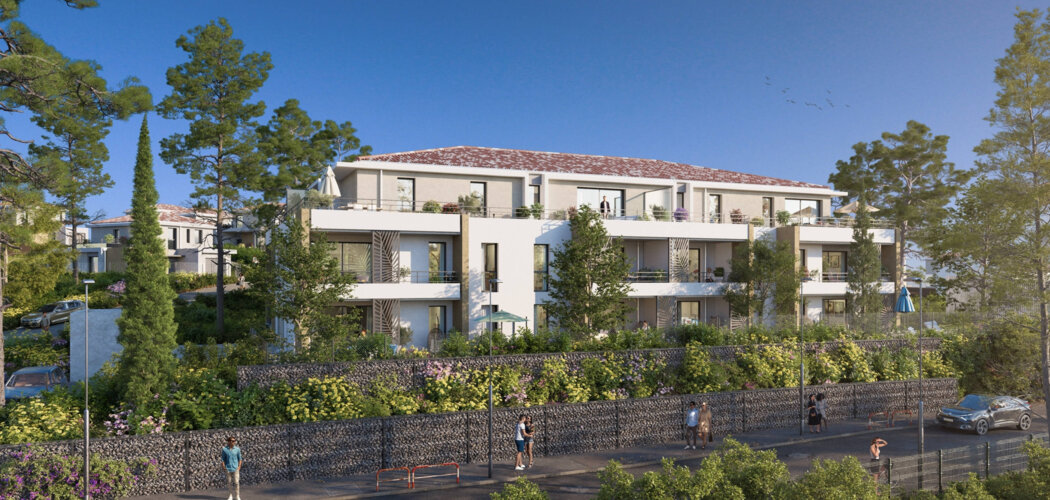 Programme immobilier neuf Domaine de l'Oratoire - Aix-en-Provence : villas et appartements neufs du 2 au 5 pièces en quartier Bouenhoure (13090) - Référence : 16887