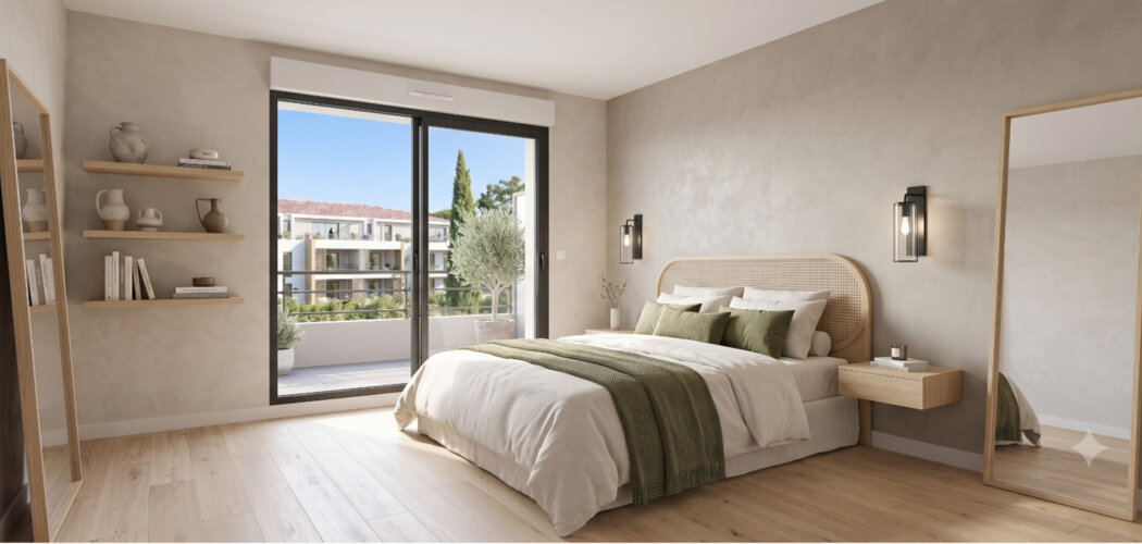 Programme immobilier neuf Domaine de l'Oratoire - Aix-en-Provence : villas et appartements neufs du 2 au 5 pièces en quartier Bouenhoure (13090) - Référence : 16887