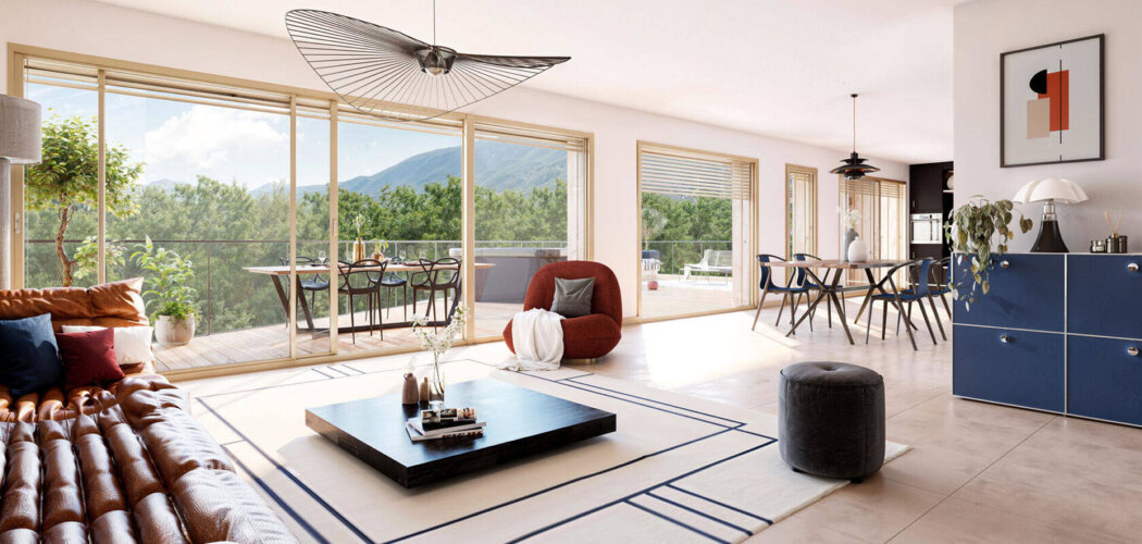 Programme immobilier neuf Rives d'Aix - Aix-les-Bains à proximité piétonne de l’esplanade du lac du Bourget (73100) - Référence : 16958