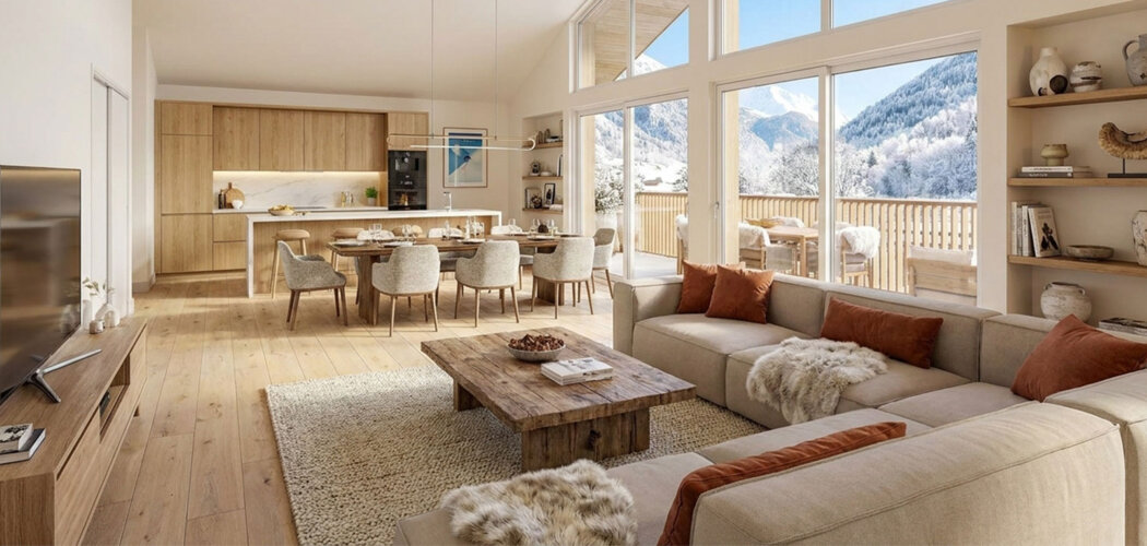 Programme immobilier neuf RESIDENCE COEUR ALTITUDE - Allemond station Oisans à 1 min télécabine résidence avec balcon (38114) - Référence : 17185