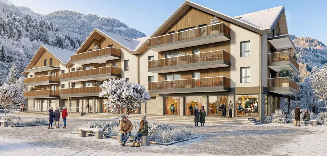 Programme immobilier neuf RESIDENCE COEUR ALTITUDE - Allemond station Oisans à 1 min télécabine résidence avec balcon (38114) - Référence : 17185