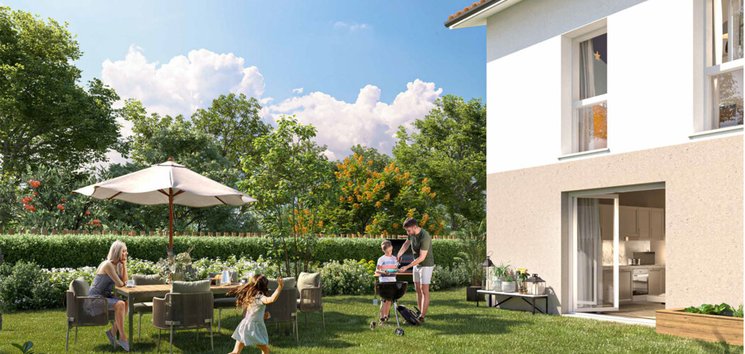 Programme immobilier neuf Hameau Lamartine - Ambarès-et-Lagrave à deux pas de la gare TER (33440) - Référence : 15029