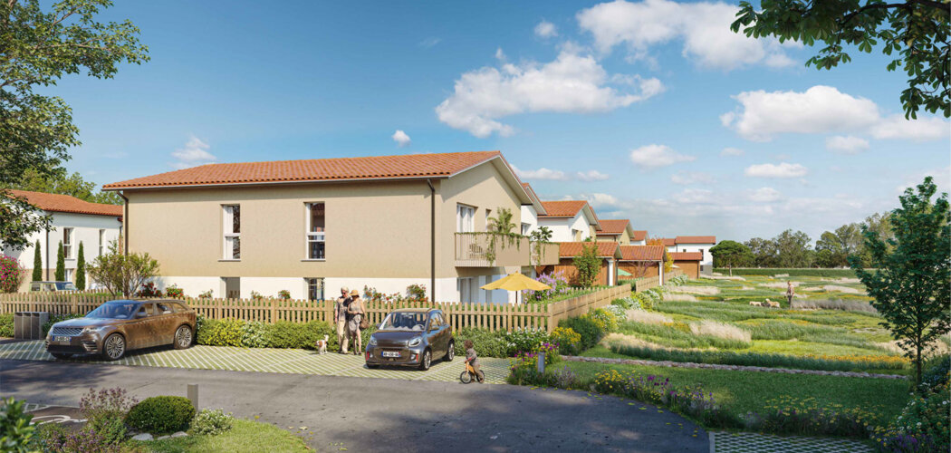 Programme immobilier neuf Hameau Lamartine - Ambarès-et-Lagrave à deux pas de la gare TER (33440) - Référence : 15029
