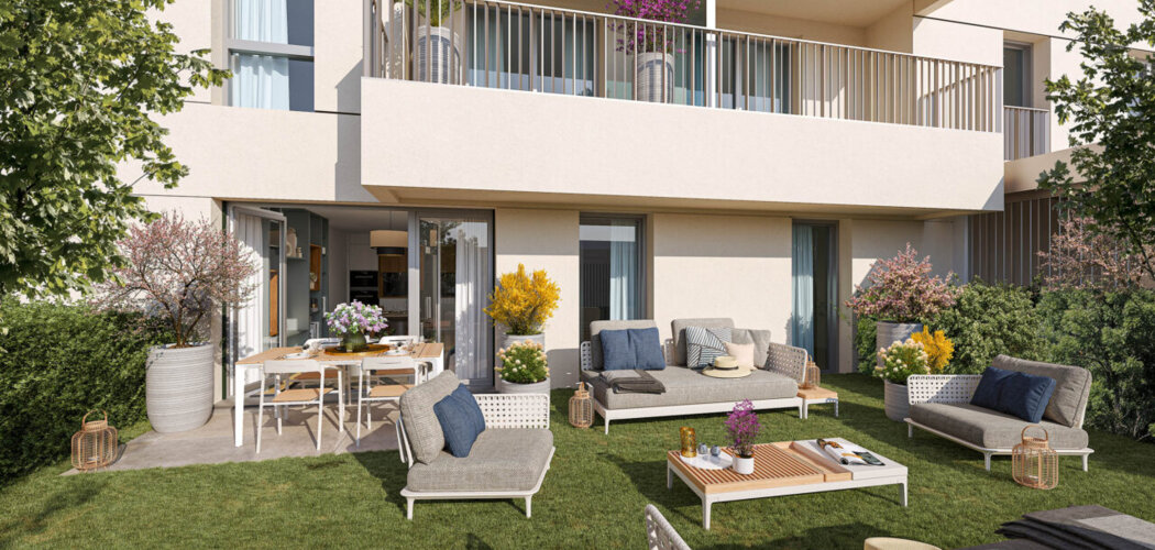 Programme immobilier neuf Résidence Le Coty - Ambarès-et-Lagrave : appartements neufs du studio au T3 à 450 m de la gare La Gorp (33440) - Référence : 15028