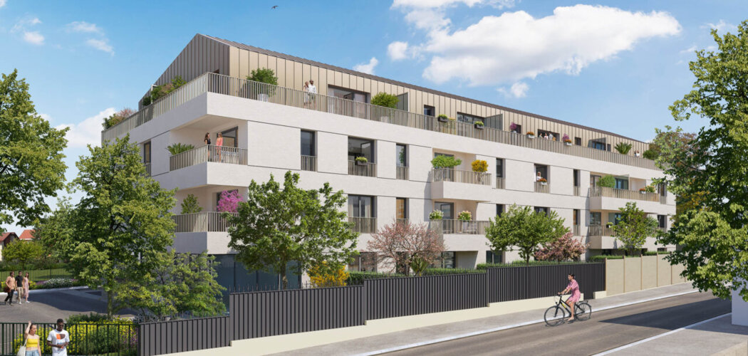 Programme immobilier neuf Résidence Le Coty - Ambarès-et-Lagrave : appartements neufs du studio au T3 à 450 m de la gare La Gorp (33440) - Référence : 15028