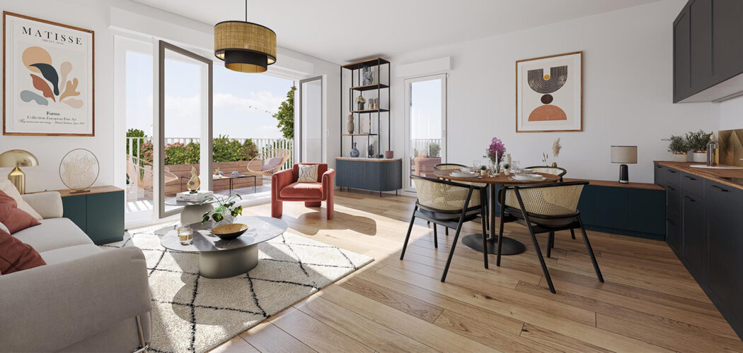 Programme immobilier neuf Les Terrasses de la Victoire - Ambarès-et-Lagrave Bordeaux en 15 min avec la gare à 600m (33440) - Référence : 14042