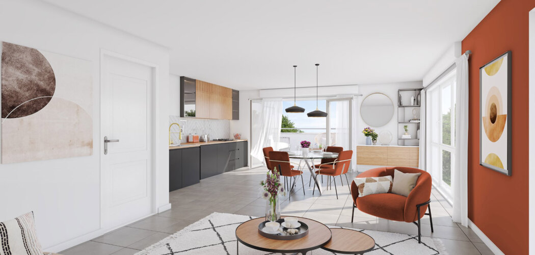 Programme immobilier neuf Côté Helvétie - Ambilly à 450 m du tramway direction Genève (74100) - Référence : 16234